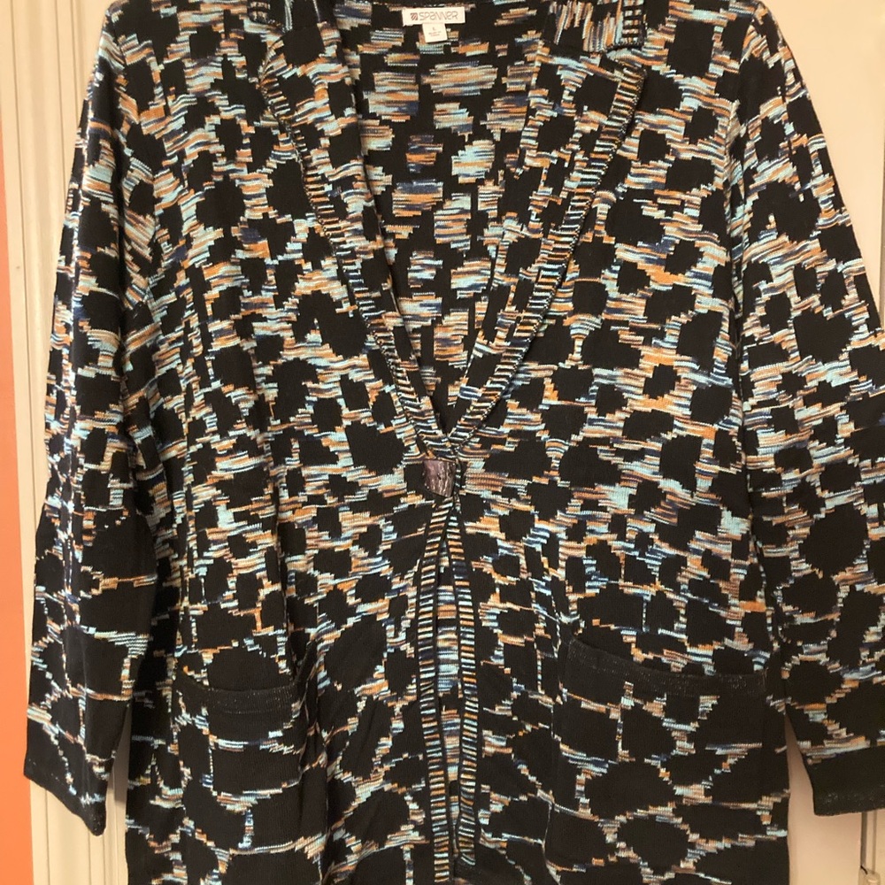Multicolor Patterned Cardigan